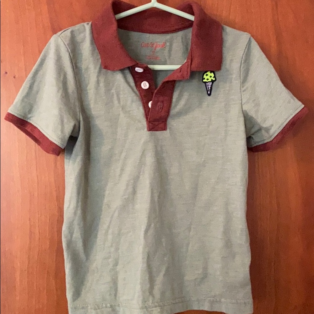 Collared ice cream cone shirt